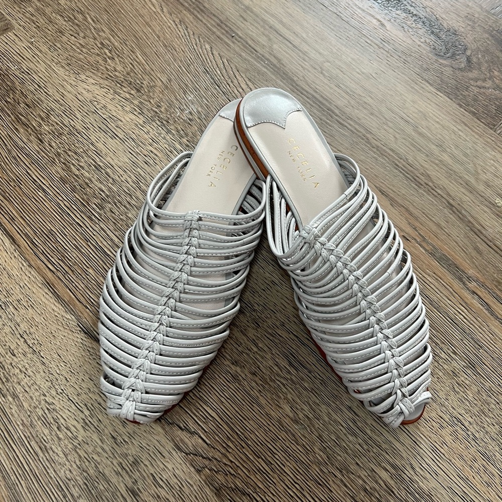 Cecelia New York Gloria Mule Sandal Clay NWOT - Picture 6 of 11